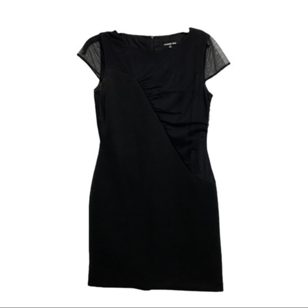 Gianni Bini Dress sheer cap sleeve little back dress